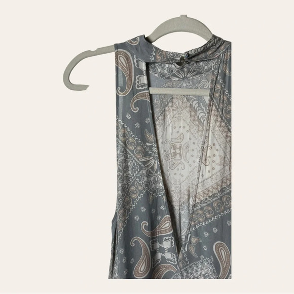 0366. FREE PEOPLE INTIMATELY SLEEVELESS DRESS HIGH NECK SIZE MEDIUM - Picture 8 of 10